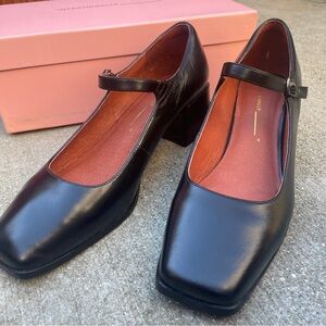 INTENTIONALLY BLANK Black Mary Jane Heels